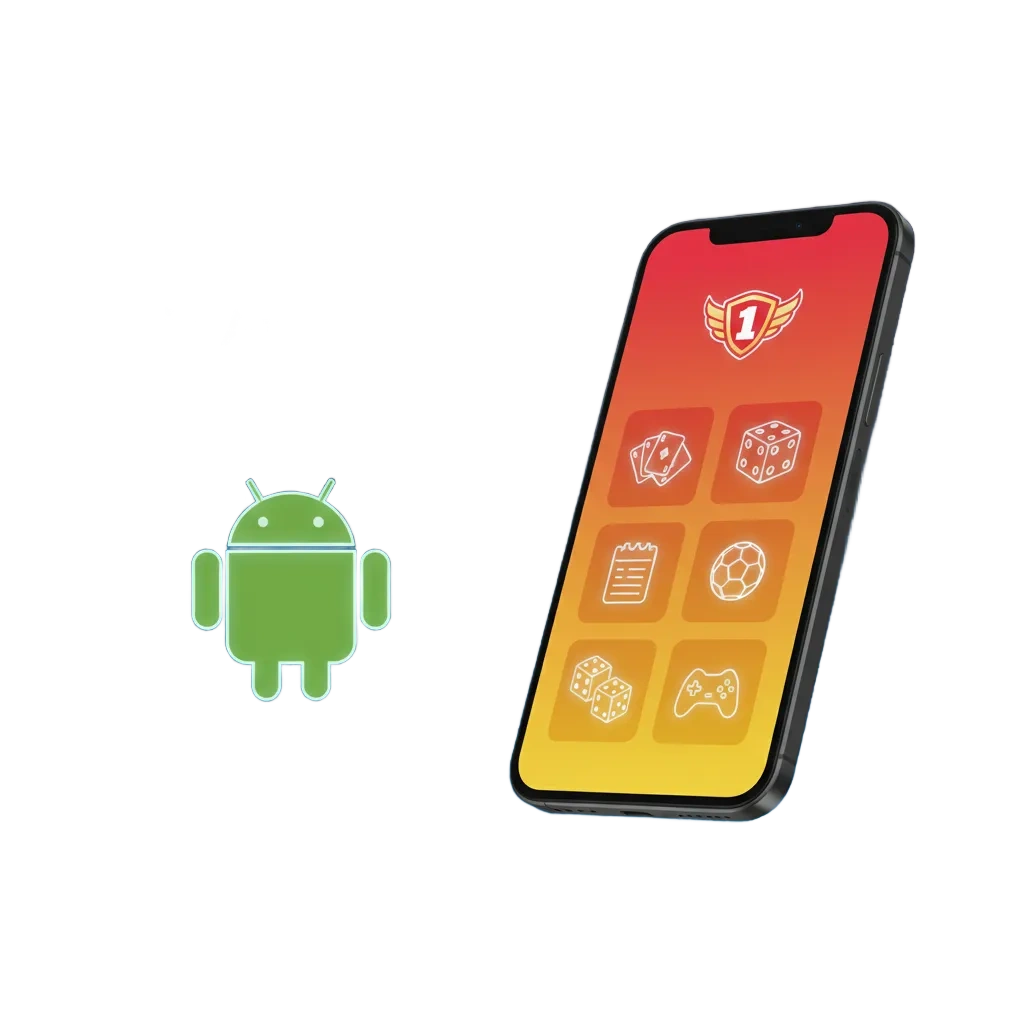 1win Android app showing real-money betting and casino, with fast markets, live odds, and game access in Bangladesh