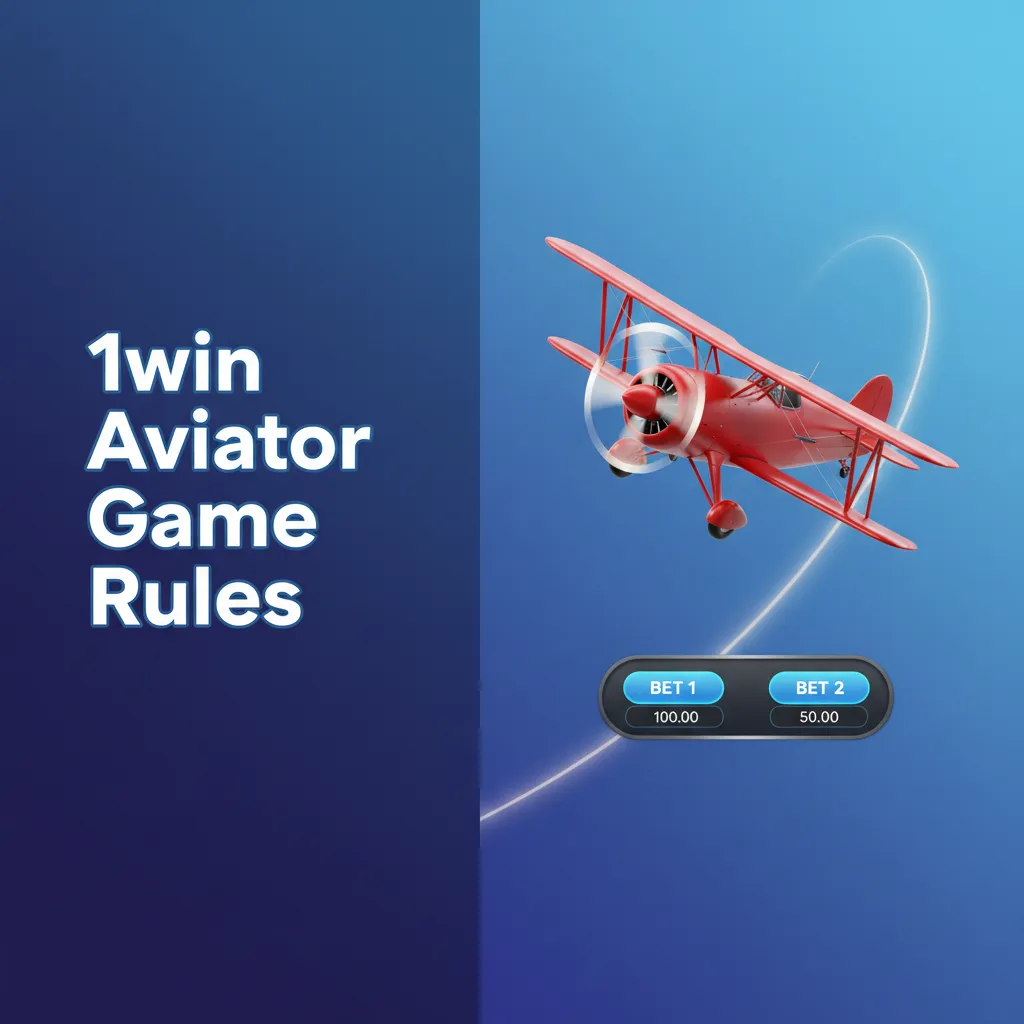 1win Aviator rules: red plane climbs as multiplier rises; cash out before it flies off; auto cashout and dual-bet options.