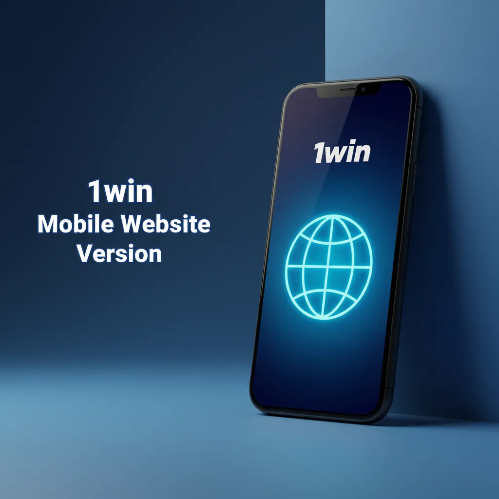 1win mobile website on a smartphone, showing markets, casino, payments; play instantly in browser, no app download.