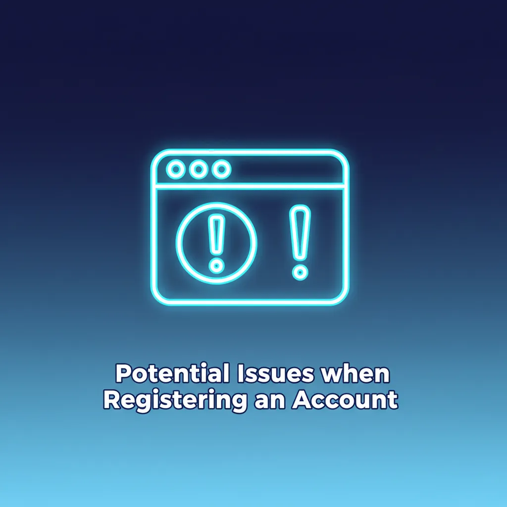 Infographic of account signup issues and fixes: missing email/OTP, rejected documents, duplicate account, geo/age errors