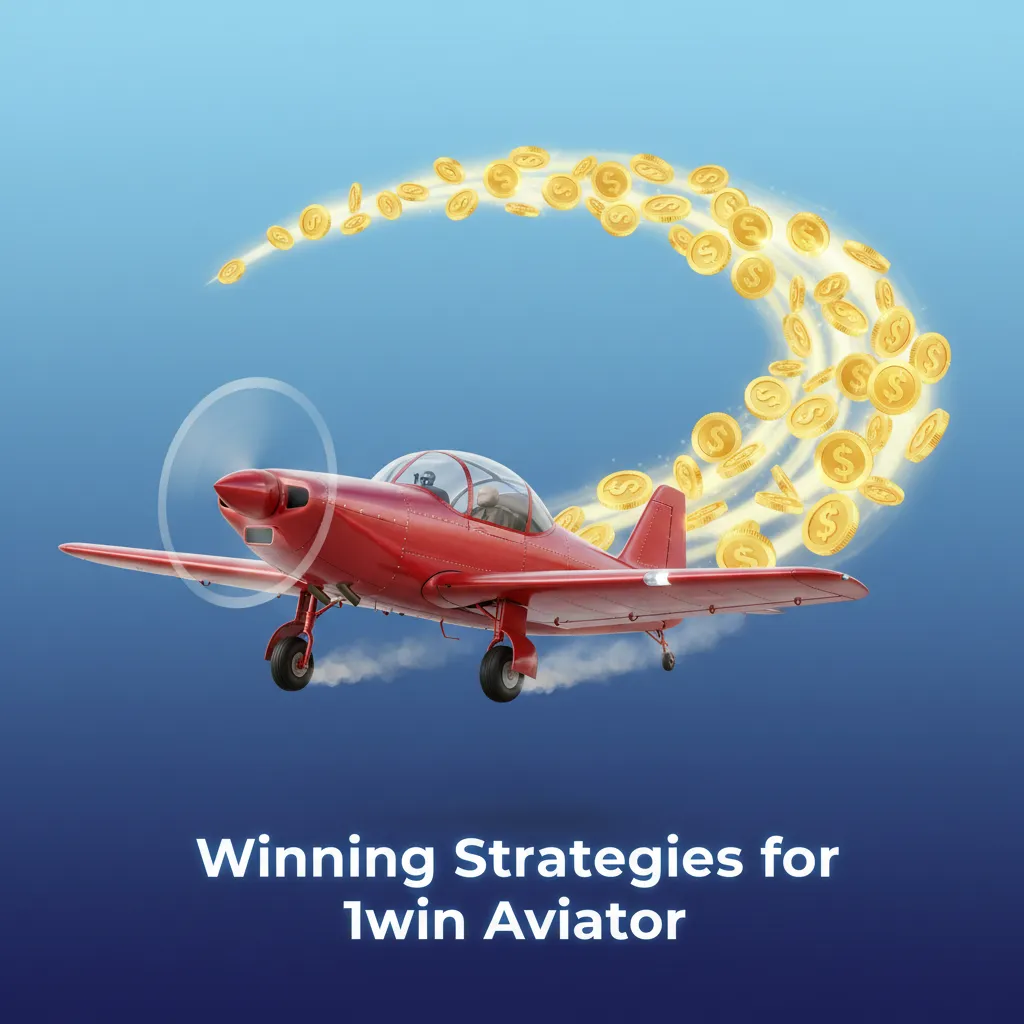 Infographic: Winning Strategies for 1win Aviator - bankroll control, low cashout targets, two-bet approach, limits, practice.